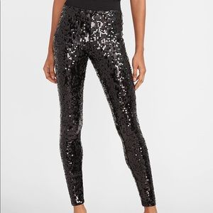 High Waisted Sequin Leggings